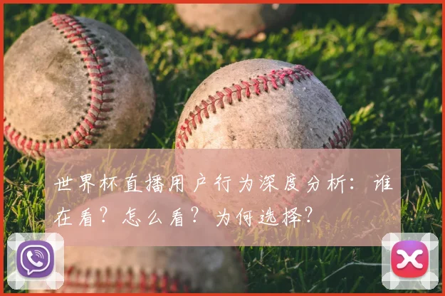 世界杯直播用户行为深度分析：谁在看？怎么看？为何选择？